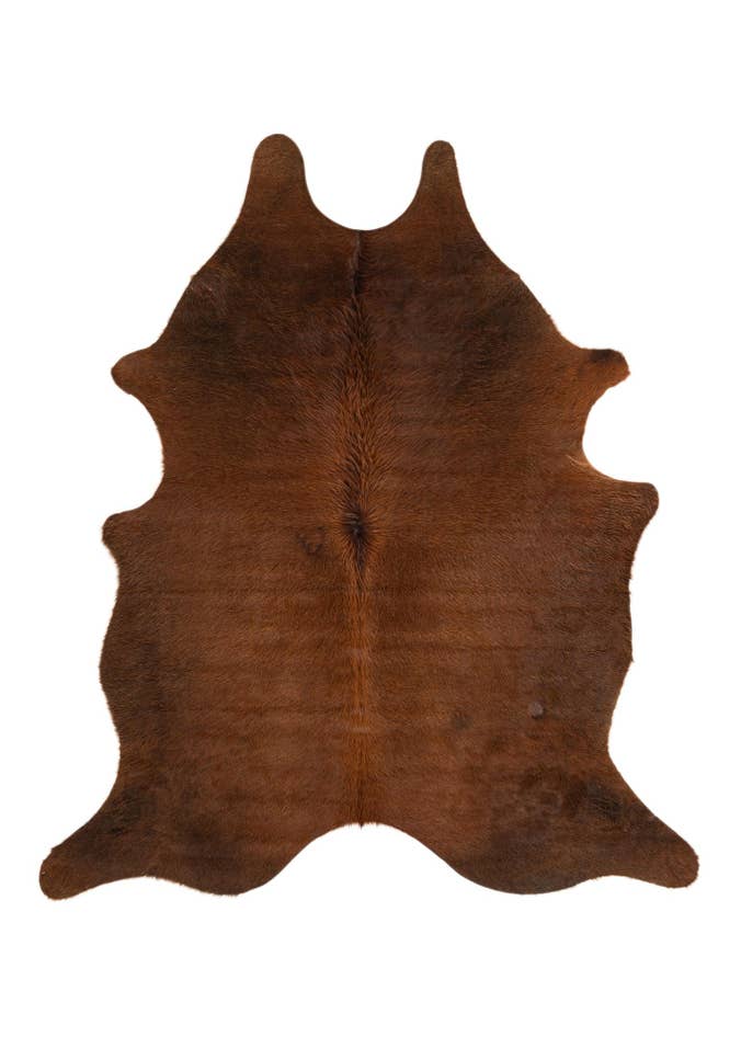 Detail image of 5' 11 x 6' 9 Cowhide Leather Rug