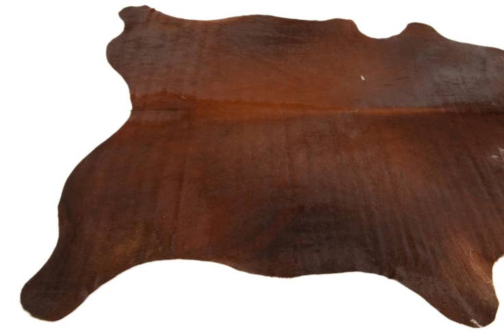 Detail image of 5' 9 x 7' Cowhide Leather Rug