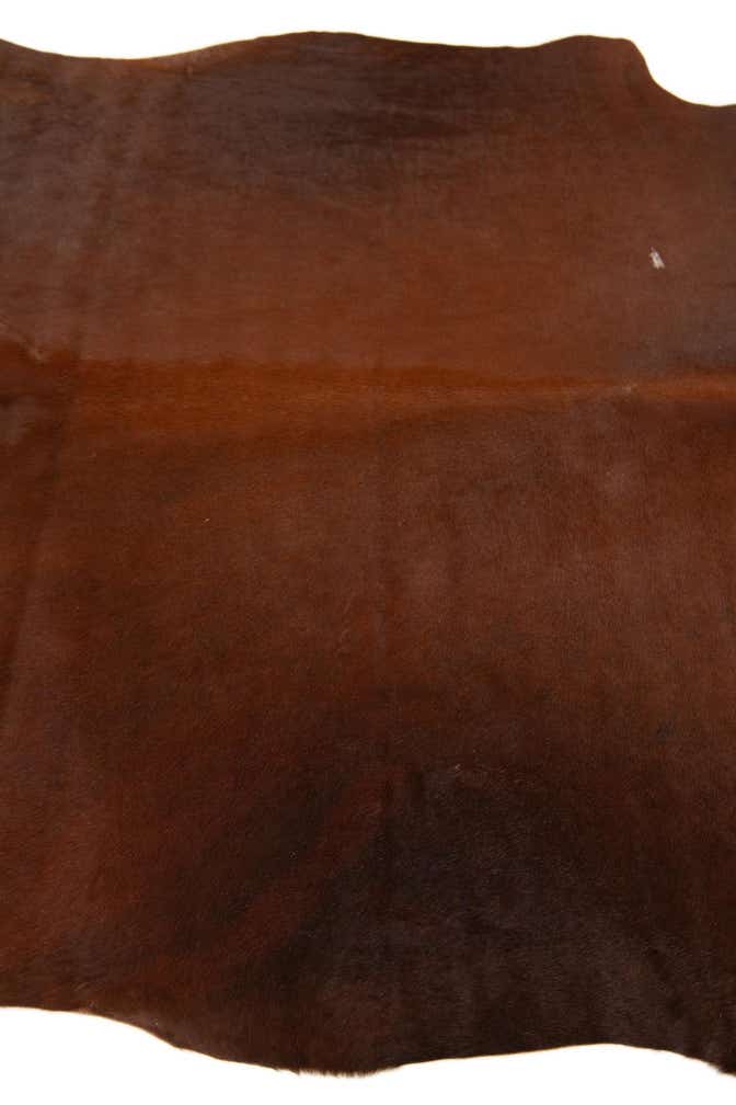 5' 9 x 7' Cowhide Leather Rug