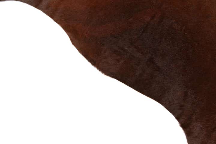 5' 9 x 7' Cowhide Leather Rug