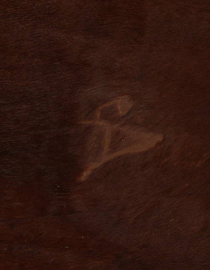 Detail image of 5' 9 x 7' Cowhide Leather Rug