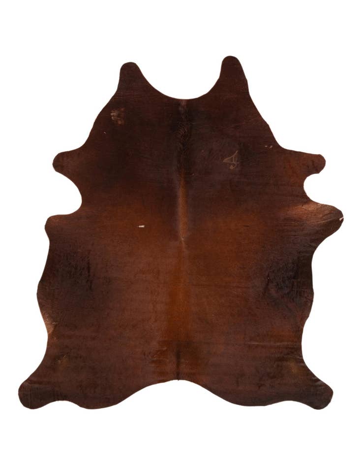 Detail image of 5' 9 x 7' Cowhide Leather Rug