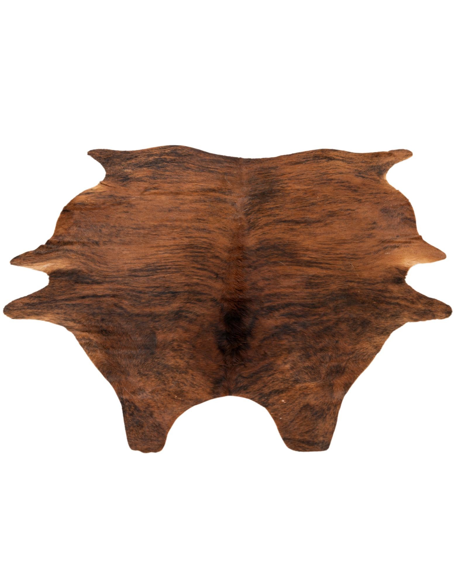 5' 11 x 7' 1 Cowhide Leather Rug
