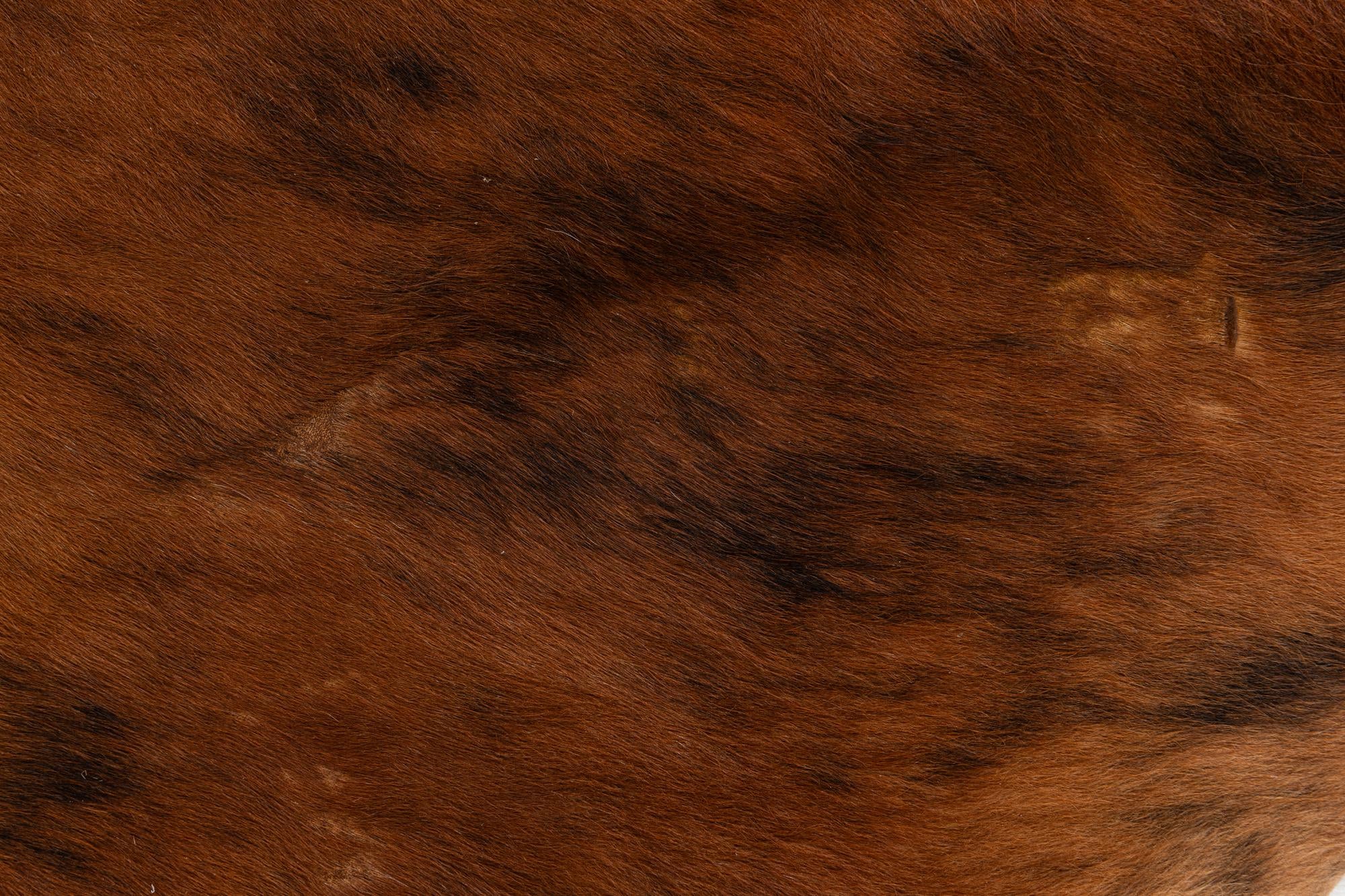 5' 11 x 7' 1 Cowhide Leather Rug
