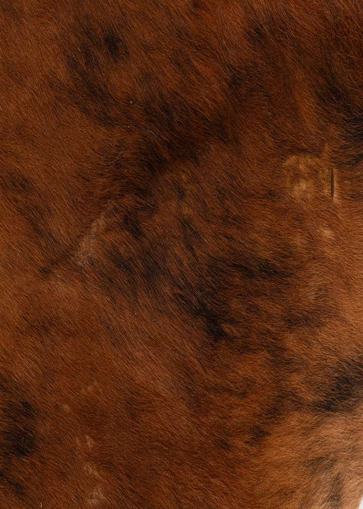 5' 11 x 7' 1 Cowhide Leather Rug