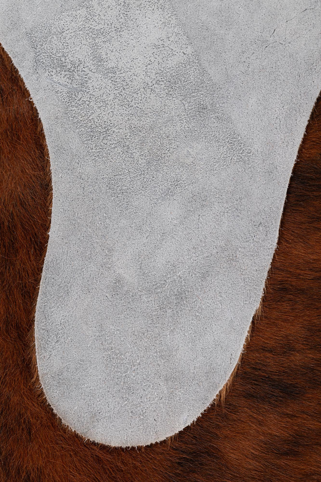 5' 11 x 7' 1 Cowhide Leather Rug