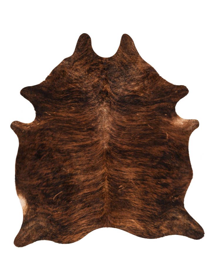 Detail image of 5' 11 x 6' 11 Cowhide Leather Rug
