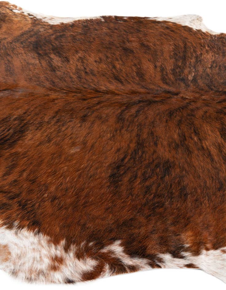 Detail image of 6' 2 x 7' Cowhide Leather Rug