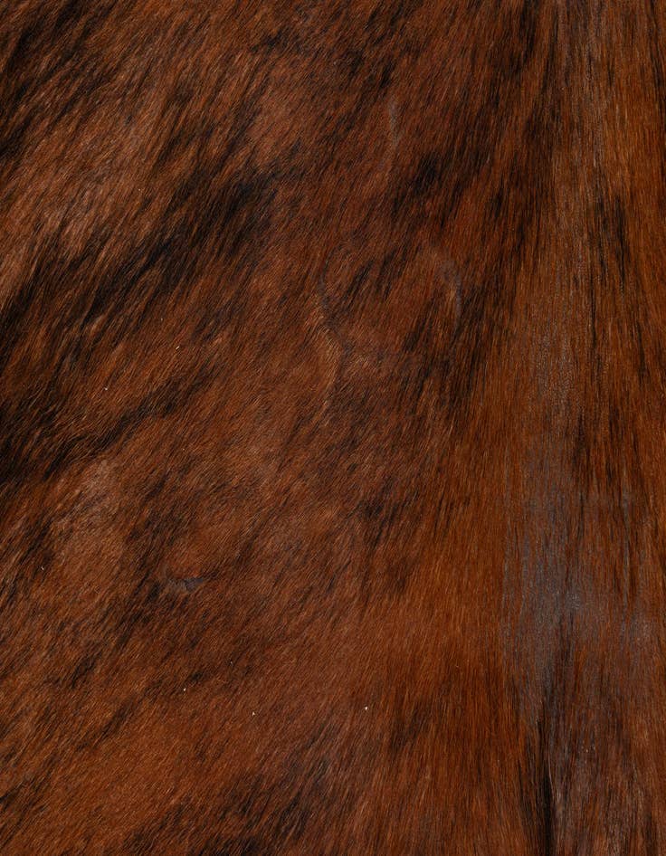 Detail image of 6' 2 x 7' Cowhide Leather Rug
