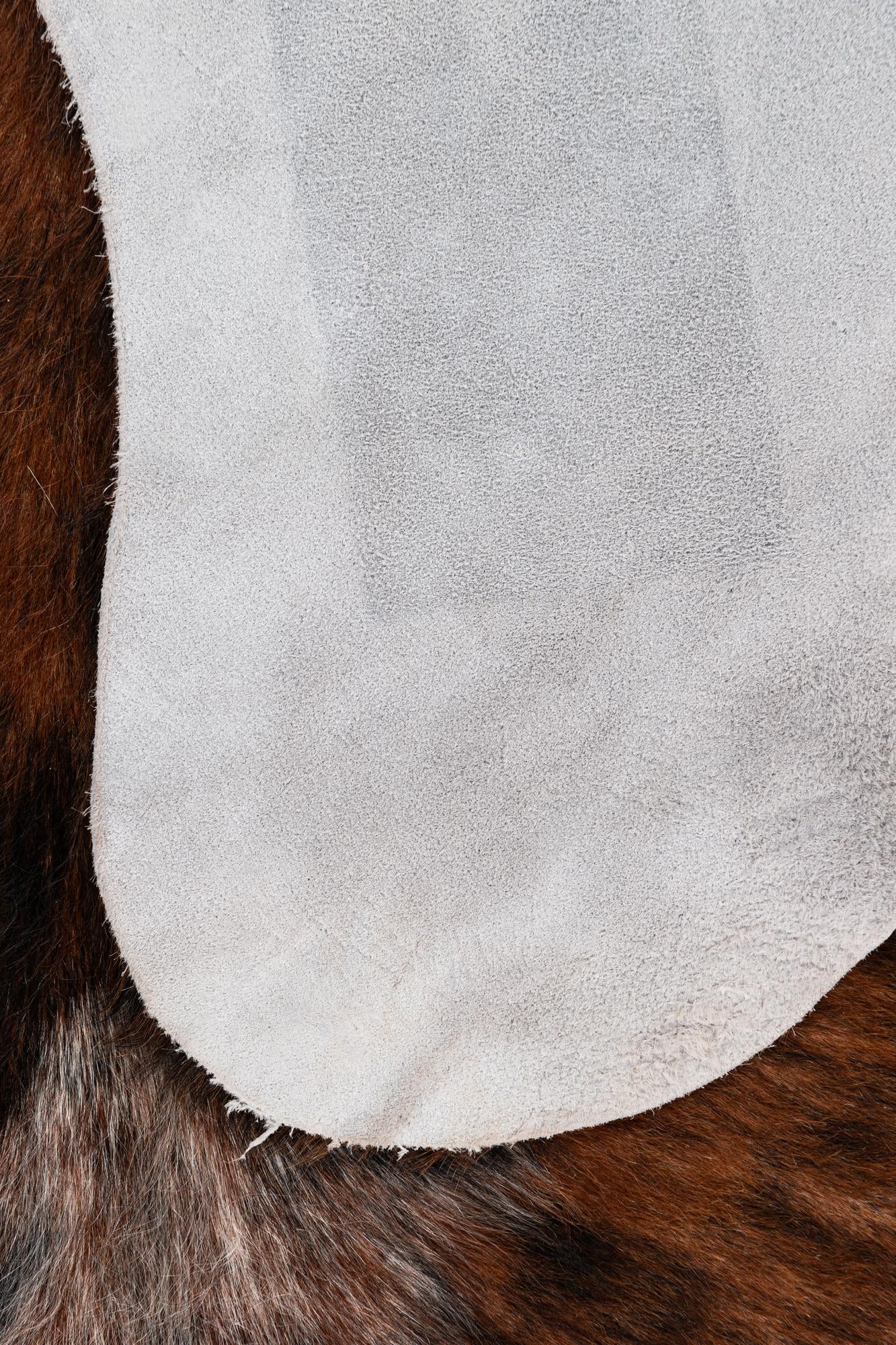 6' 2 x 7' Cowhide Leather Rug