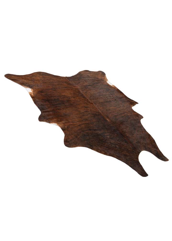 6' 1 x 6' 10 Cowhide Leather Rug