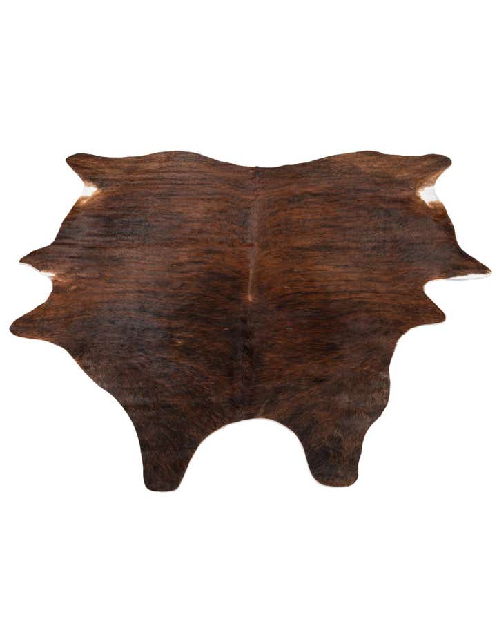 6' 1 x 6' 10 Cowhide Leather Rug