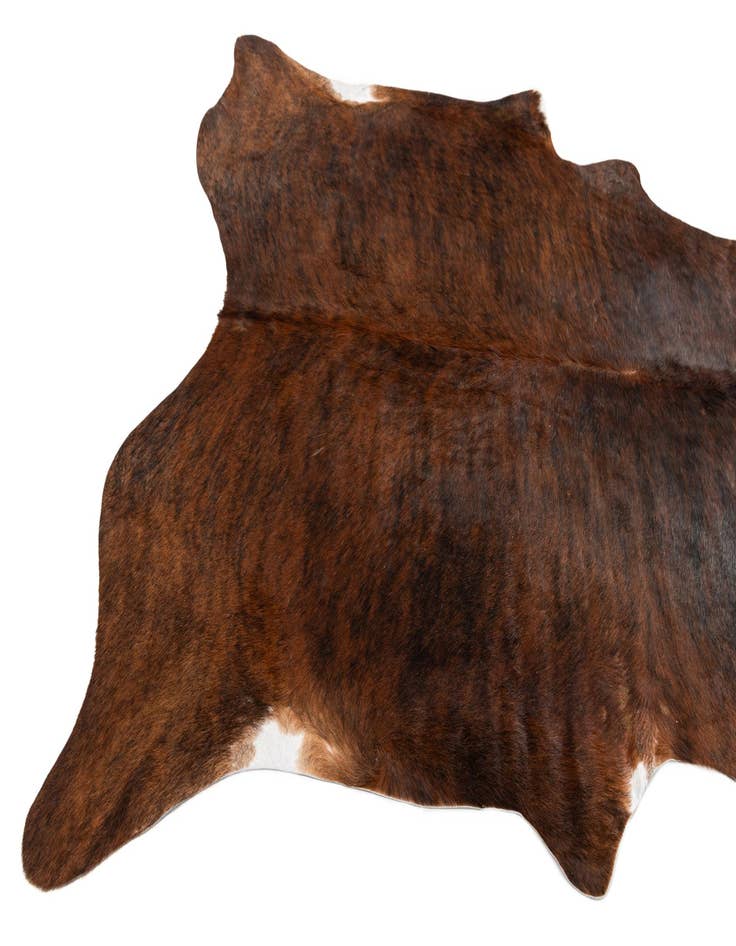 Detail image of 6' 1 x 6' 10 Cowhide Leather Rug