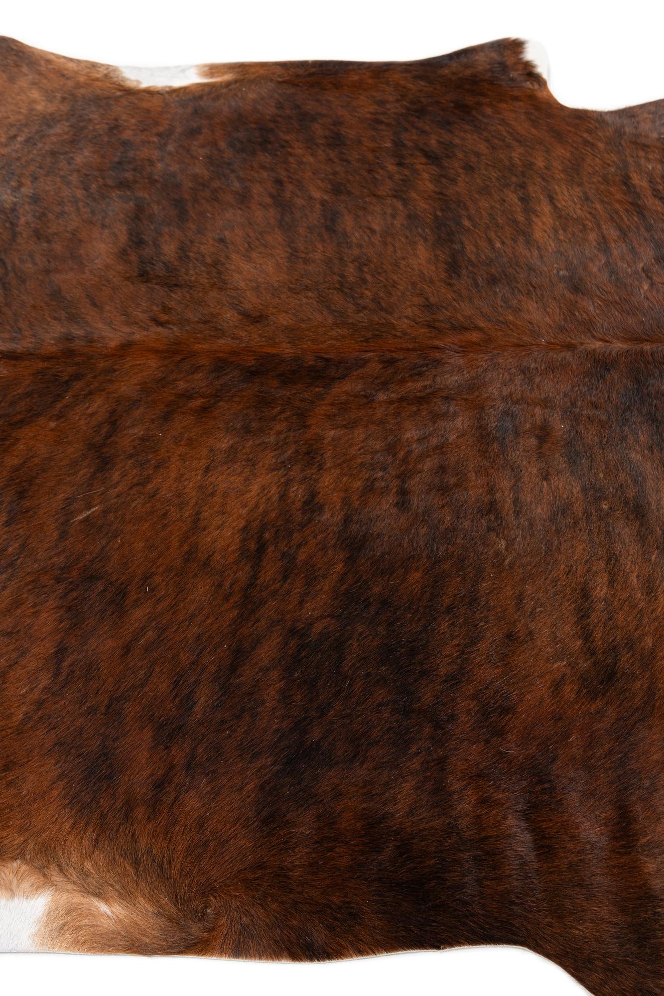 6' 1 x 6' 10 Cowhide Leather Rug