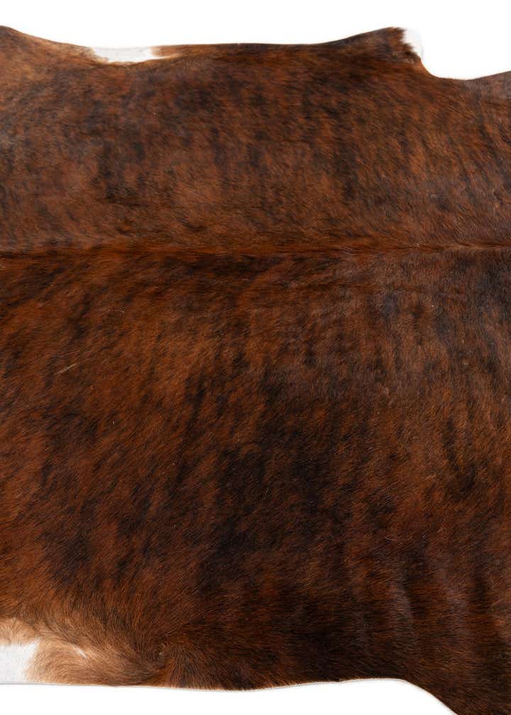 6' 1 x 6' 10 Cowhide Leather Rug