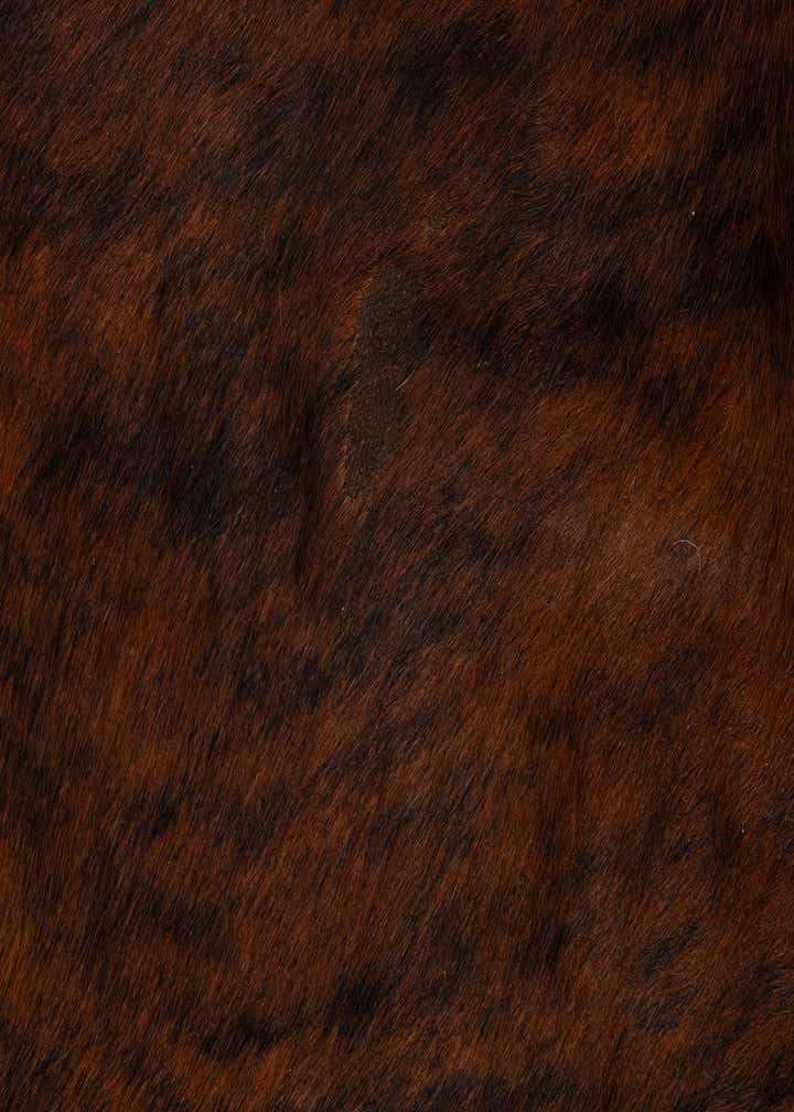 6' 1 x 6' 10 Cowhide Leather Rug
