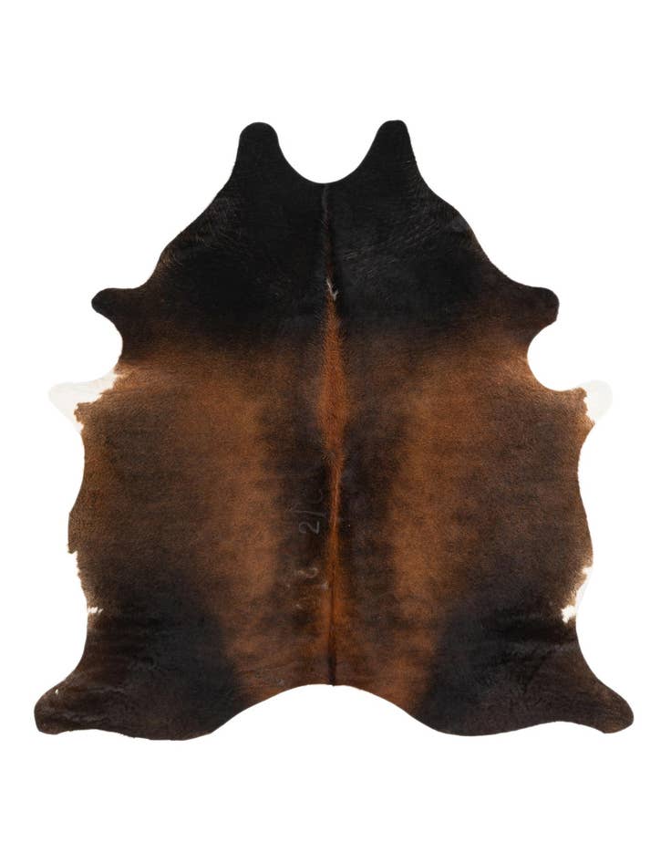 Detail image of 5' 9 x 6' 6 Cowhide Leather Rug