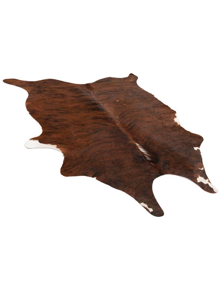 Detail image of 5' 1 x 5' 11 Cowhide Leather Rug