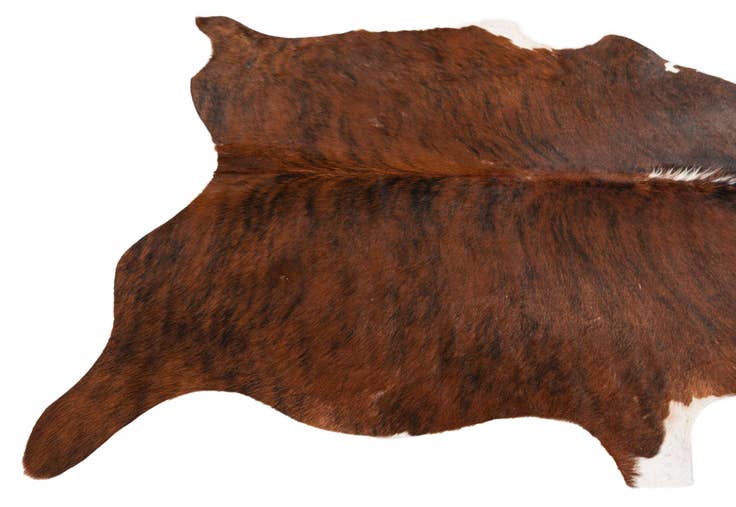 Detail image of 5' 1 x 5' 11 Cowhide Leather Rug