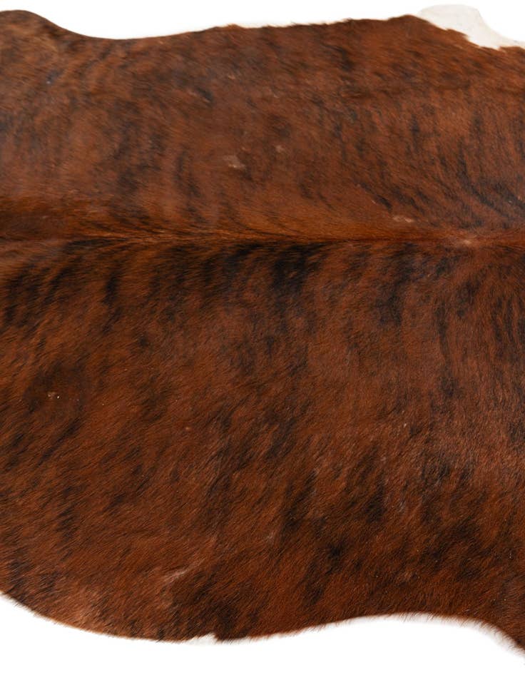 Detail image of 5' 1 x 5' 11 Cowhide Leather Rug