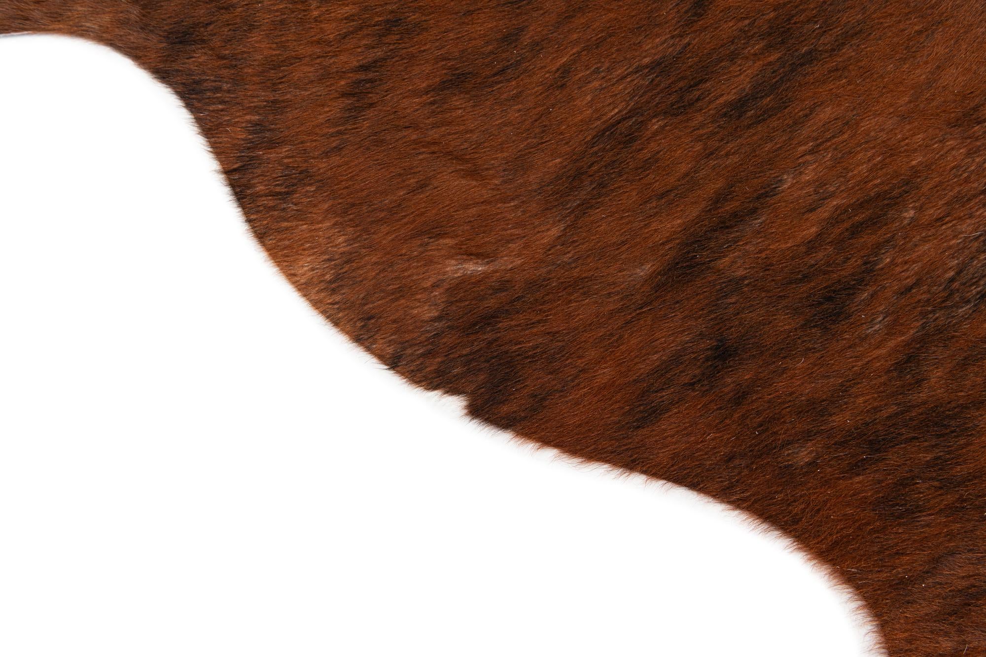 5' 1 x 5' 11 Cowhide Leather Rug