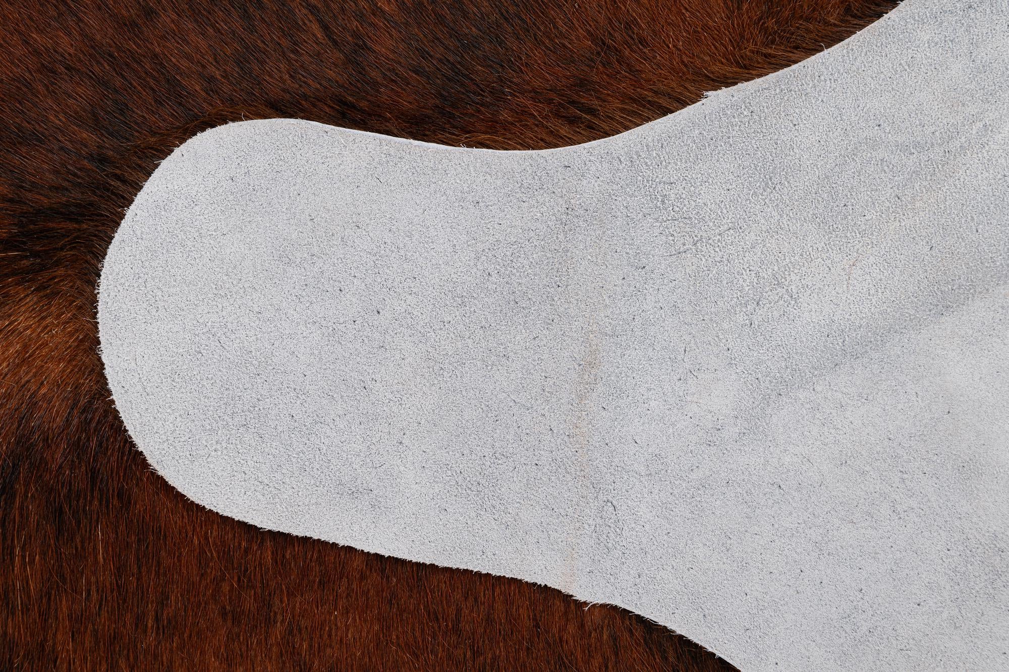 5' 1 x 5' 11 Cowhide Leather Rug