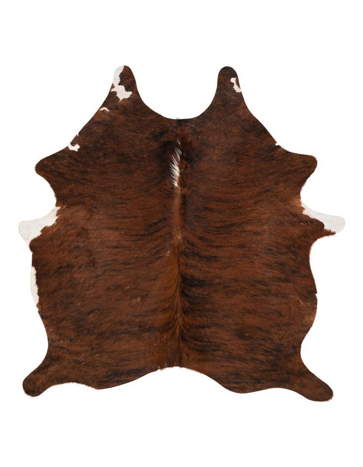 Detail image of 5' 1 x 5' 11 Cowhide Leather Rug