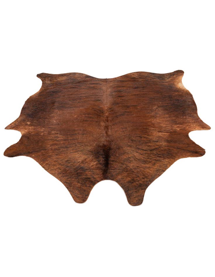 Detail image of 5' 11 x 6' 9 Cowhide Leather Rug