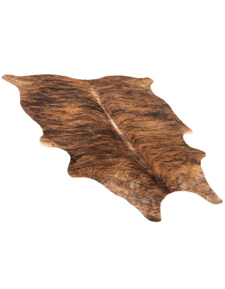 5' 3 x 6' 2 Cowhide Leather Rug