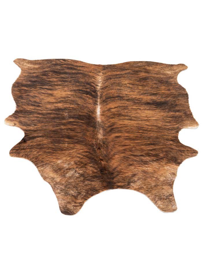 5' 3 x 6' 2 Cowhide Leather Rug