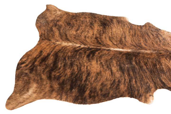 5' 3 x 6' 2 Cowhide Leather Rug