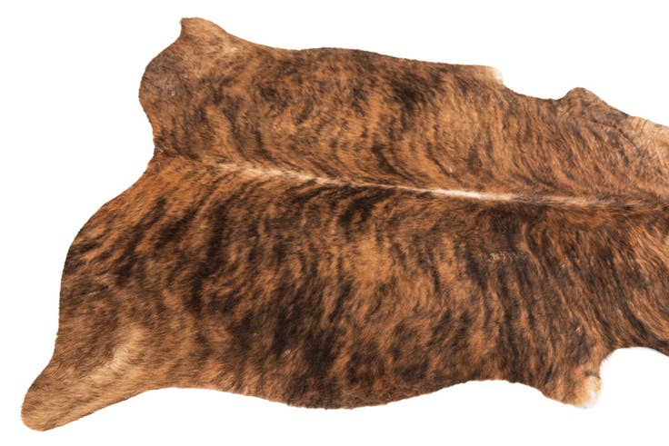 Detail image of 5' 3 x 6' 2 Cowhide Leather Rug