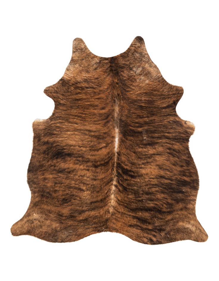 Detail image of 5' 3 x 6' 2 Cowhide Leather Rug