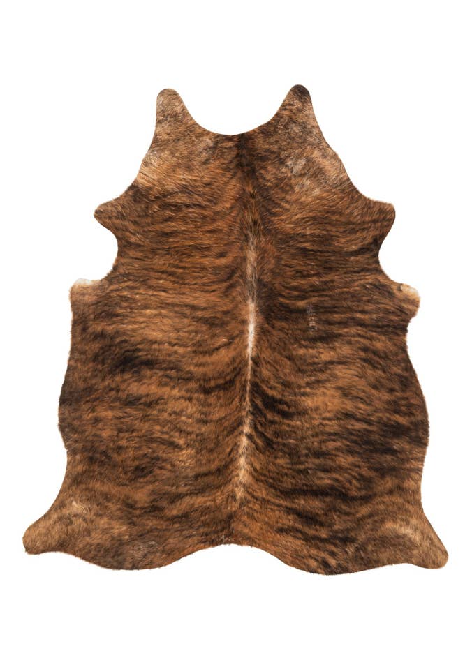 Detail image of 5' 3 x 6' 2 Cowhide Leather Rug