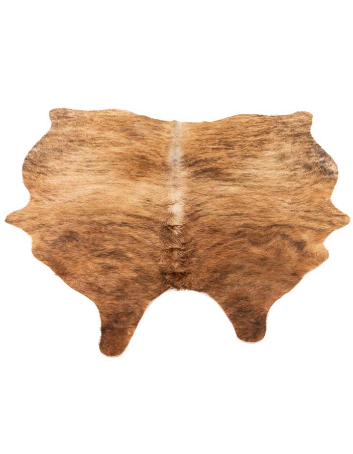 4' 8 x 5' 4 Cowhide Leather Rug