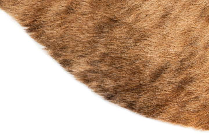 4' 8 x 5' 4 Cowhide Leather Rug