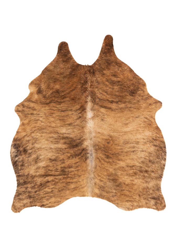 Detail image of 4' 8 x 5' 4 Cowhide Leather Rug