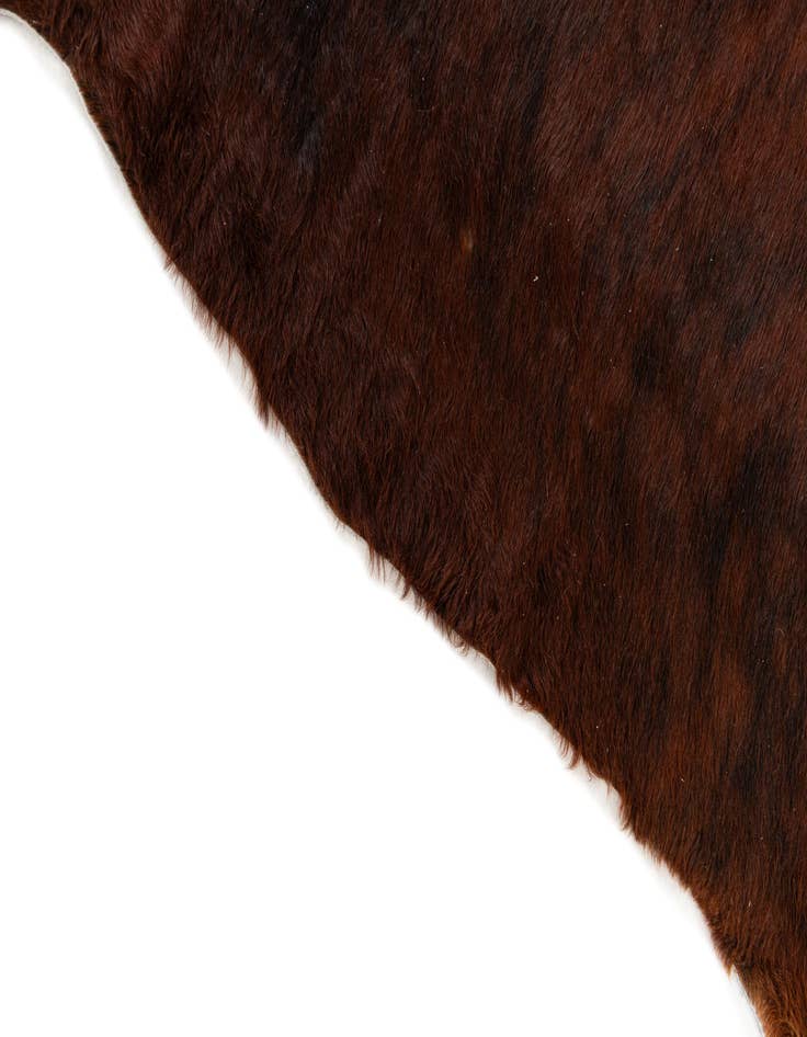 Detail image of 4' 9 x 5' 2 Cowhide Leather Rug