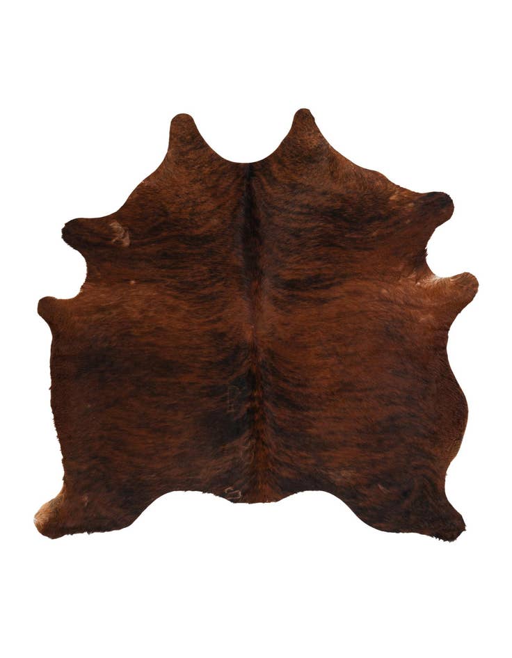 Detail image of 4' 9 x 5' 2 Cowhide Leather Rug