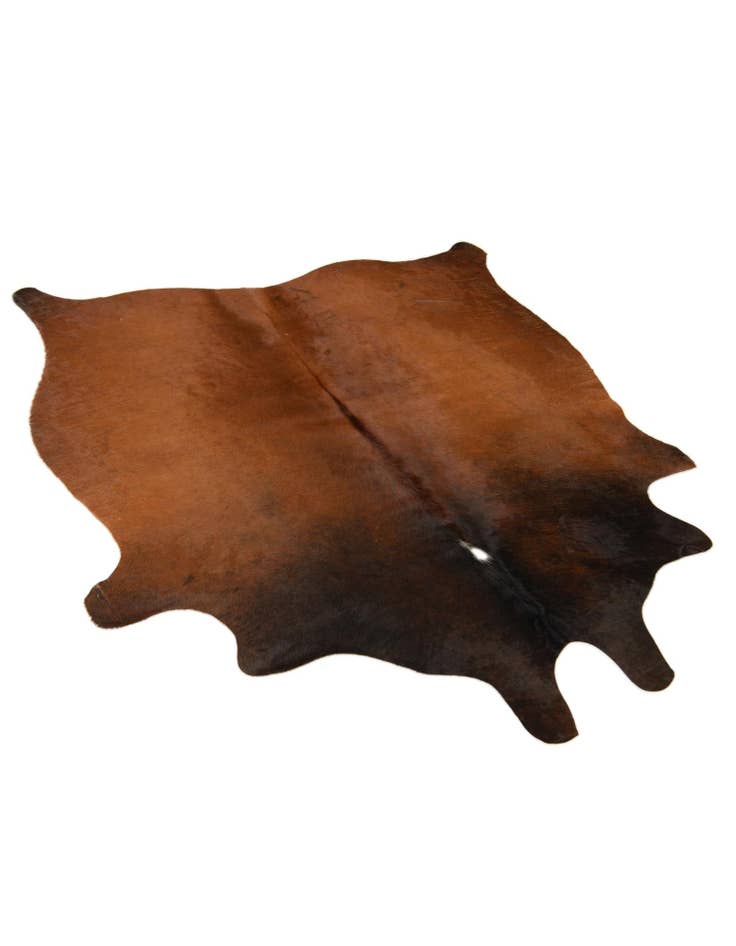 Detail image of 4' 4 x 5' 1 Cowhide Leather Rug