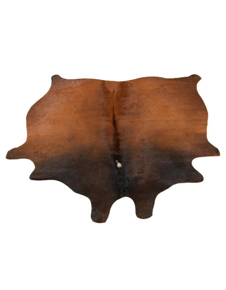 Detail image of 4' 4 x 5' 1 Cowhide Leather Rug