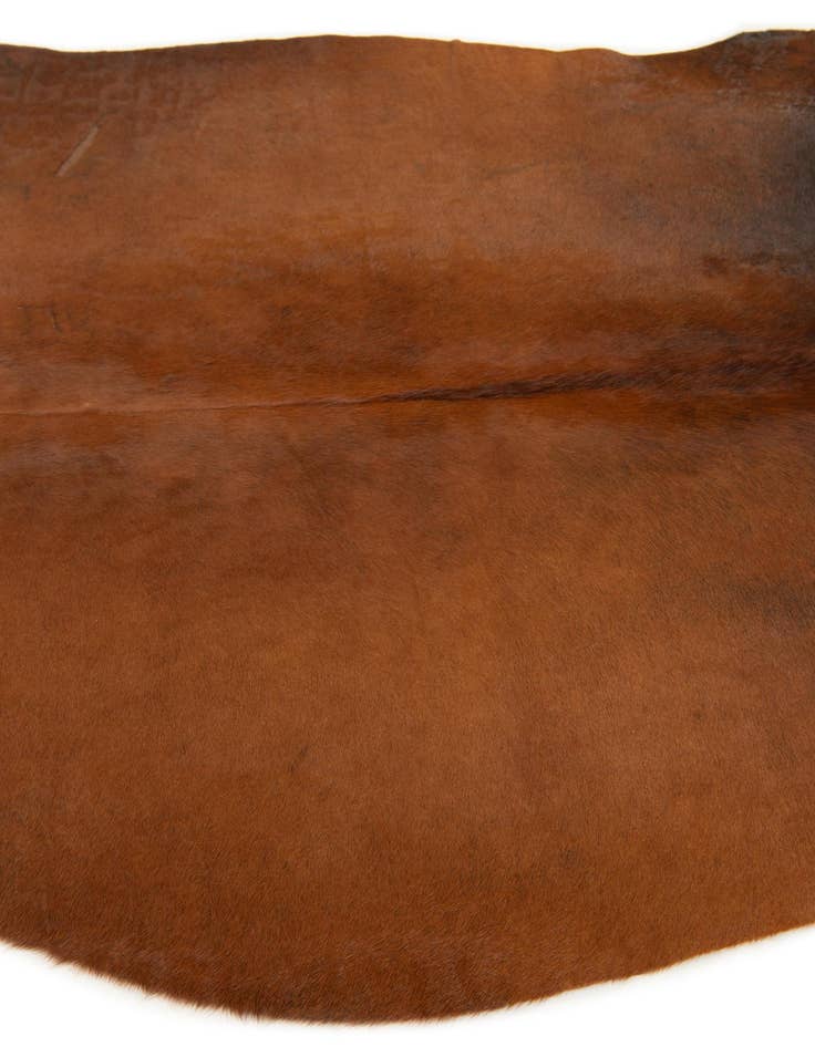 Detail image of 4' 4 x 5' 1 Cowhide Leather Rug