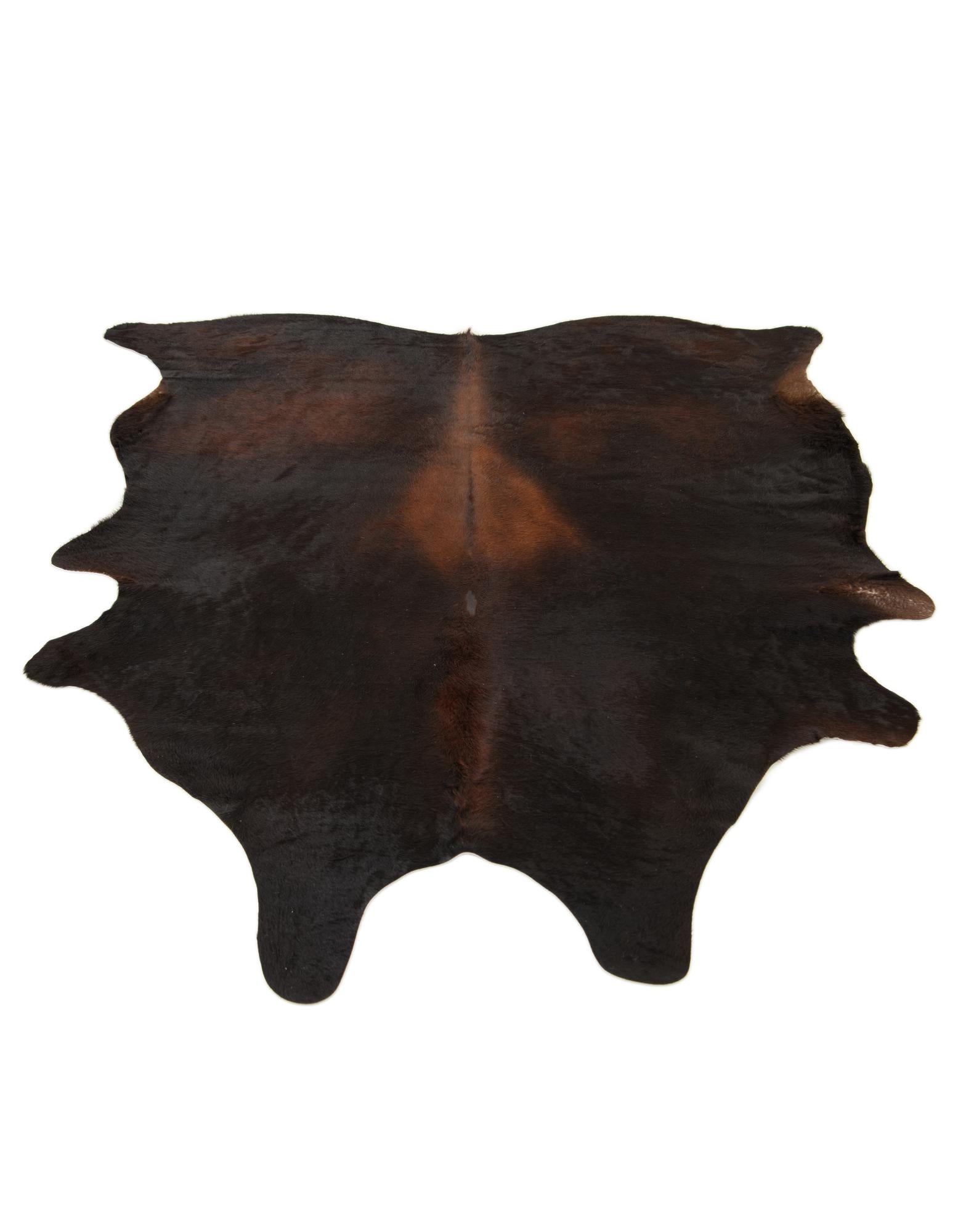 6' 6 x 7' 4 Cowhide Leather Rug