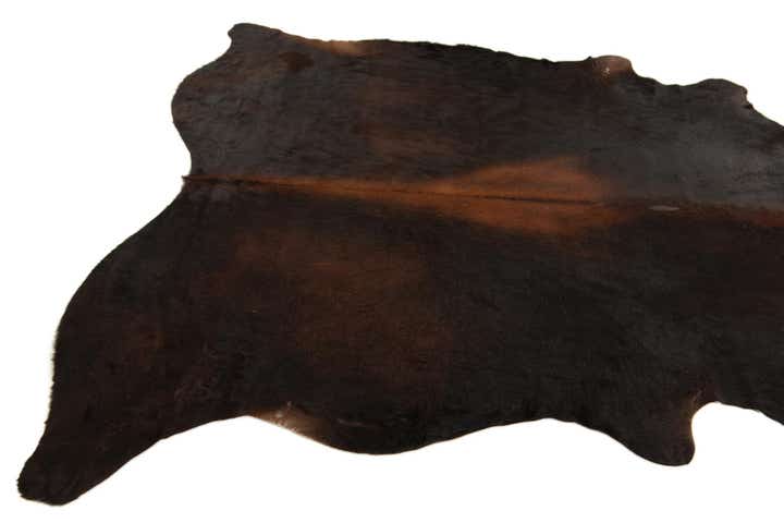 6' 6 x 7' 4 Cowhide Leather Rug