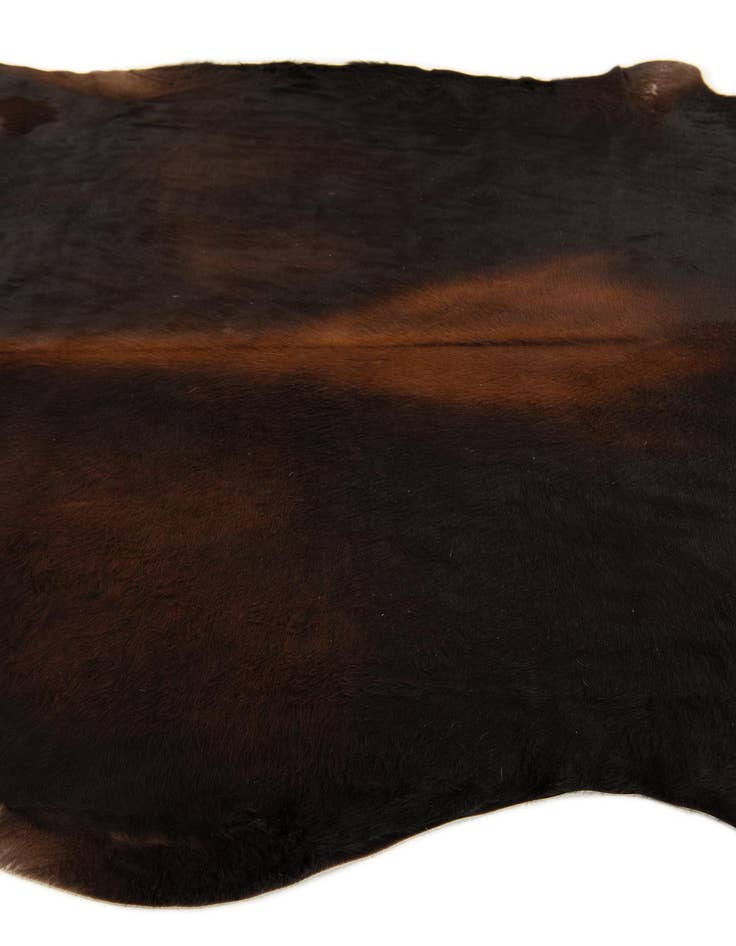 Detail image of 6' 6 x 7' 4 Cowhide Leather Rug