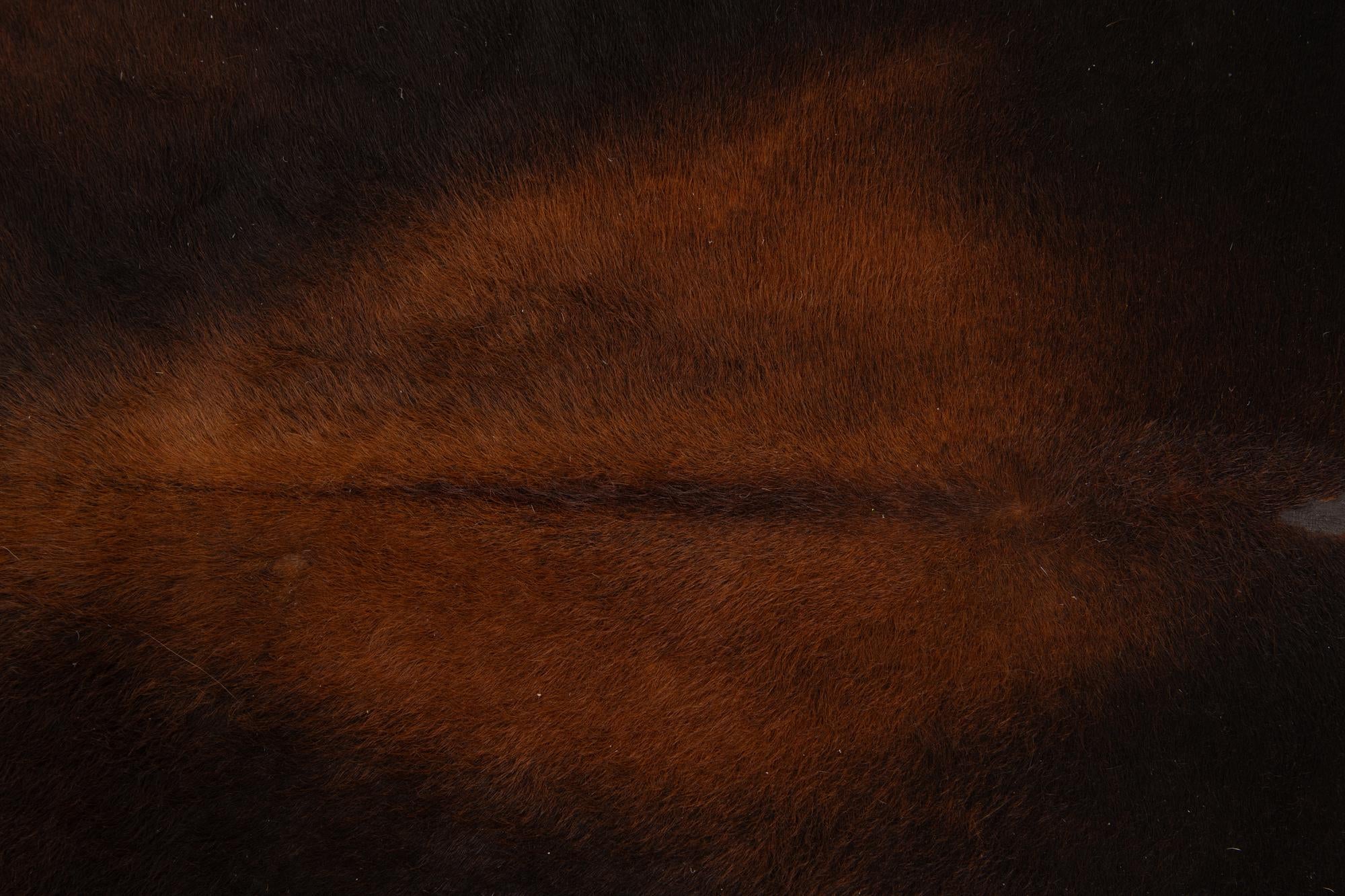 6' 6 x 7' 4 Cowhide Leather Rug
