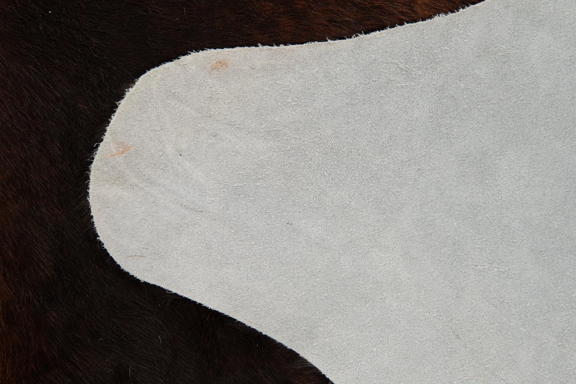 6' 6 x 7' 4 Cowhide Leather Rug