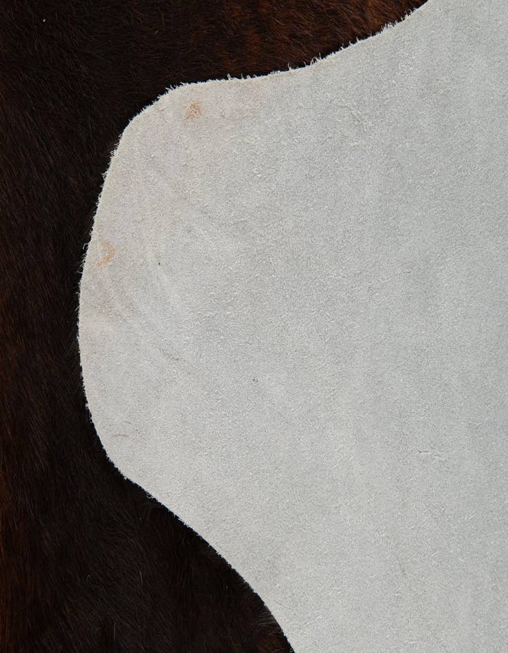 Detail image of 6' 6 x 7' 4 Cowhide Leather Rug