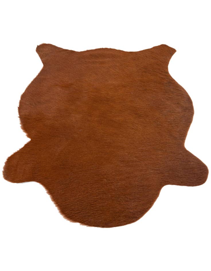 Detail image of 2' 2 x 2' 11 Cowhide Leather Rug