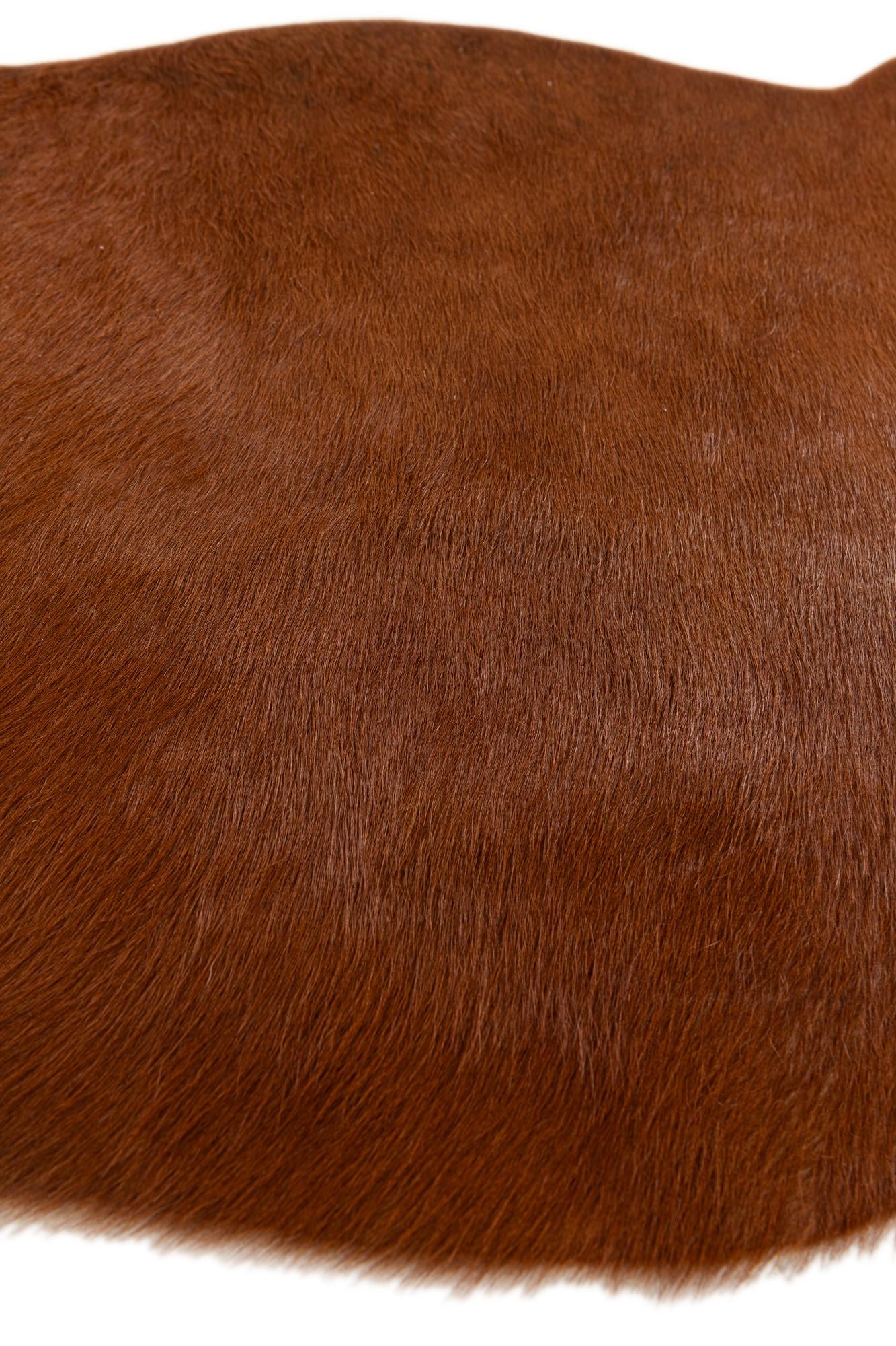 2' 2 x 2' 11 Cowhide Leather Rug
